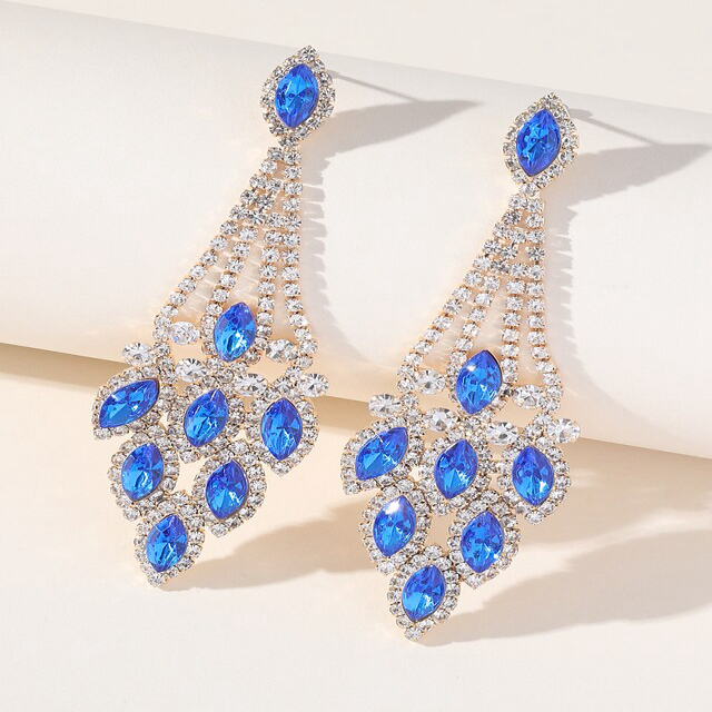 1 Pair Dangle Earrings Crystal Earrings For Women's Cubic Zirconia Wedding Party Evening Daily Acrylic Rhinestone Chandelier